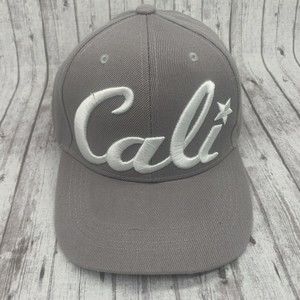 Cali California  Baseball Hat Cap Gray Adjustable OSFM